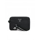 PP Leather Bag with Shoulder Strap in Black