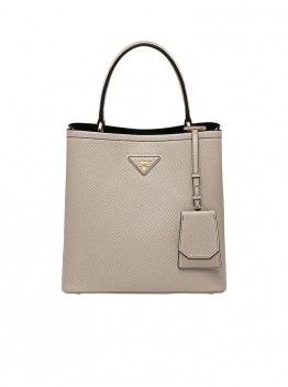 PP Medium Saffiano Leather PP Panier Bag