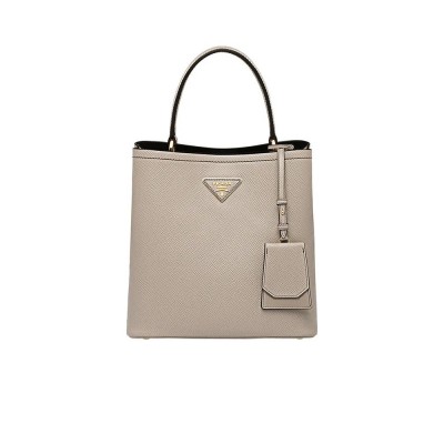 PP Medium Saffiano Leather PP Panier Bag