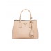 PP Small Saffiano Leather Double PP Bag in Powder Pink