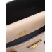 PP Small Saffiano Leather Double PP Bag in Powder Pink