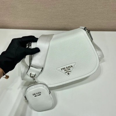 Pra Shoulder Bag White For Women, Women’s Bags 8.6in/22cm