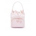 PP Duet Re-Nylon Bucket Shoulder Bag in Alabaster Pink