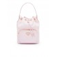 PP Duet Re-Nylon Bucket Shoulder Bag in Alabaster Pink