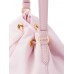 PP Duet Re-Nylon Bucket Shoulder Bag in Alabaster Pink