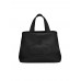 PP Medium Leather Tote Bag in Black