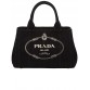 PP Small Cotton Canvas Tote in Black