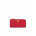 PP Large Saffiano Leather Wallet in Red