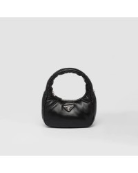 PP Soft padded nappa leather mini-bag – Black