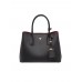 PP Small Saffiano Leather Double PP Bag in Black