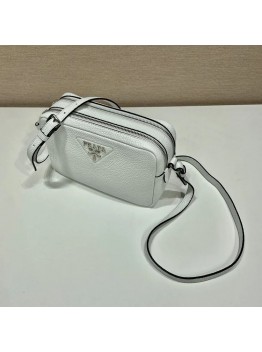 Pra Bag With Shoulder Strap White For Women, Women’s Bags 8.6in/22cm 1BH082_2DKV_F0009_V_3OM