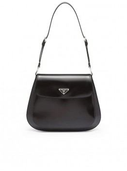 PP Cleo Brushed Leather Medium Shoulder Bag with Flap