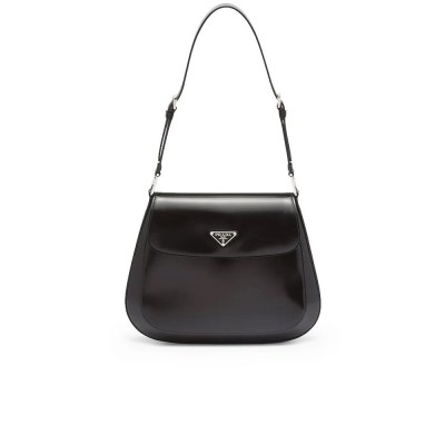 PP Cleo Brushed Leather Medium Shoulder Bag with Flap
