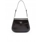 PP Cleo Brushed Leather Medium Shoulder Bag with Flap