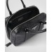 PP Medium antique nappa leather top handle bag – Black