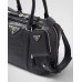 PP Medium antique nappa leather top handle bag – Black