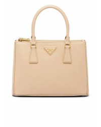 PP Galleria Saffiano Leather Small Bag in Cameo Beige