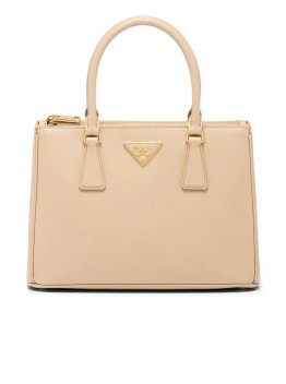 PP Galleria Saffiano Leather Small Bag in Cameo Beige