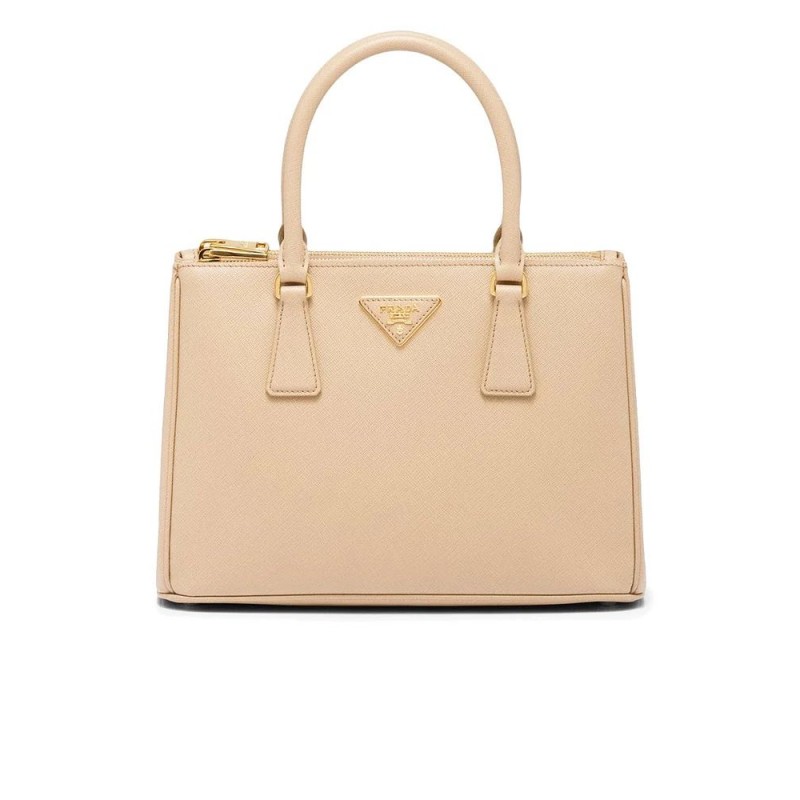 PP Galleria Saffiano Leather Small Bag in Cameo Beige