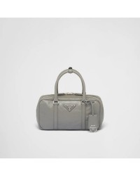 PP Small antique nappa leather top handle bag – Slate Gray
