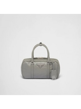 PP Small antique nappa leather top handle bag – Slate Gray