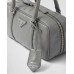 PP Small antique nappa leather top handle bag – Slate Gray