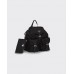 PP Re-Nylon medium backpack- Black