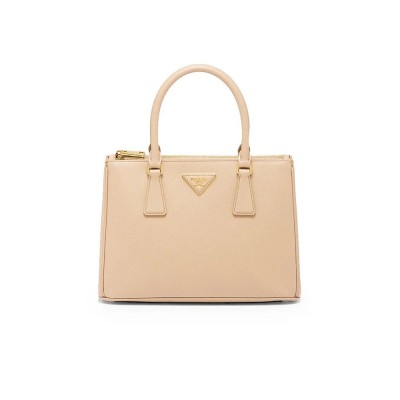 PP Galleria Saffiano Leather Medium Bag in Sand Beige