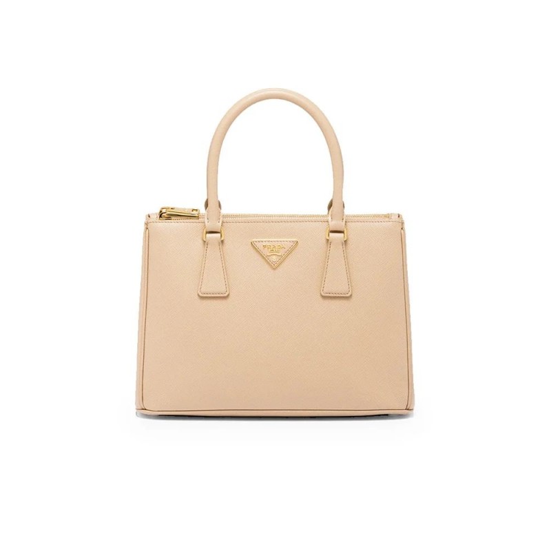 PP Galleria Saffiano Leather Medium Bag in Sand Beige