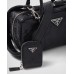 PP Small antique nappa leather top handle bag – Black
