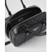 PP Small antique nappa leather top handle bag – Black