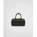 PP Small antique nappa leather top handle bag – Black