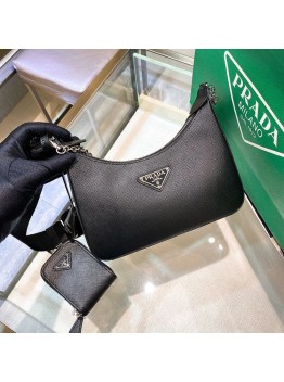 Pra Re-Edition 2005 Re-Nylon Mini Bag Black For Women, Women’s Bags 8.6in/22cm 1NE204_R064_F0002