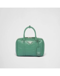 PP Medium antique nappa leather top handle bag – Sage Green