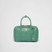 PP Medium antique nappa leather top handle bag – Sage Green