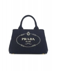 PP Small Cotton Canvas Tote in Navy