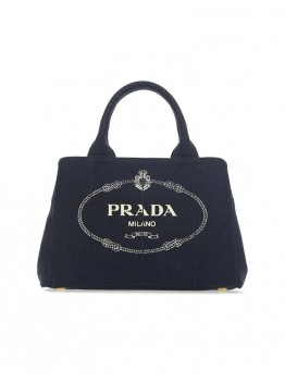 PP Small Cotton Canvas Tote in Navy