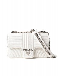 PP Medium Diagramme Bag in White