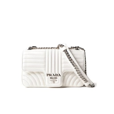 PP Medium Diagramme Bag in White