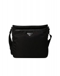 PP Messenger Nylon Bag in Black