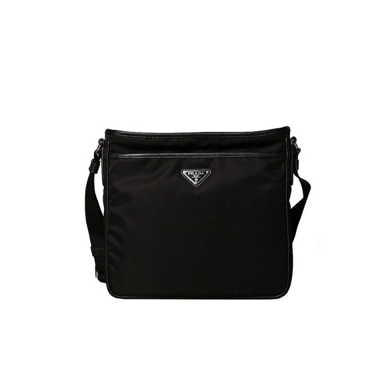 PP Messenger Nylon Bag in Black