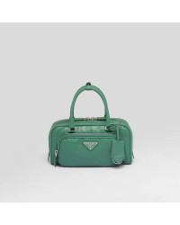 PP Antique nappa leather multi-pocket top-handle bag – Sage Green