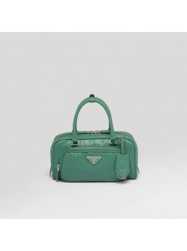 PP Antique nappa leather multi-pocket top-handle bag – Sage Green