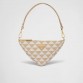 Embroidered fabric mini-bag – Beige/Chalk White