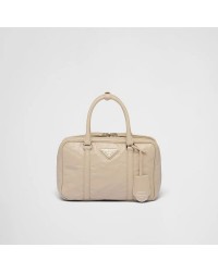 PP Medium antique nappa leather top handle bag – Desert Beige