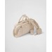 PP Medium antique nappa leather top handle bag – Desert Beige