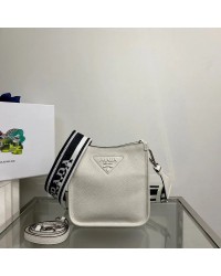 Pra Mini Shoulder Bag White For Women, Women’s Bags 7.9in/20cm