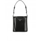 PP Logo Mesh Bucket Bag in Black