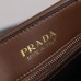 PP big size leather Symbole bag with topstitching