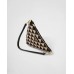 PP Embroidered fabric mini-bag – Black/Beige